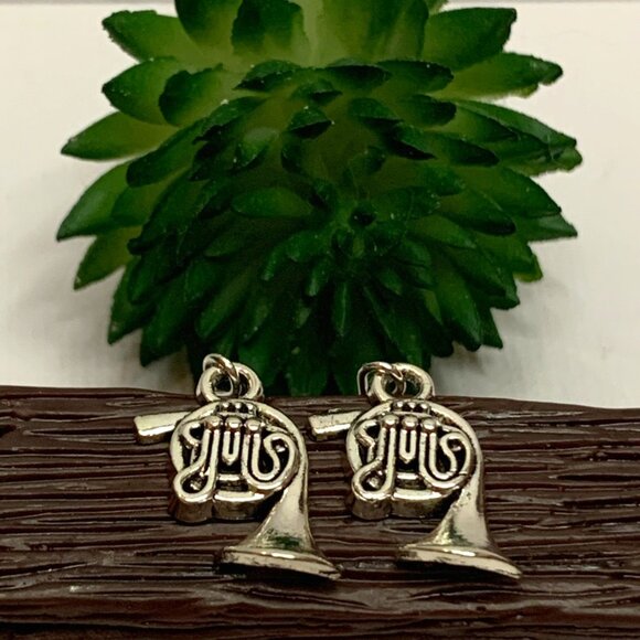 French Horn Earring, Orchestra Earring, Band Earring, Music Earring, Instrument - Picture 2 of 6